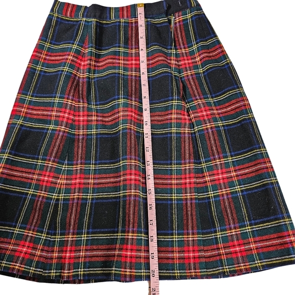 Ed Behan Vintage Tartan Tweed Skirt, Plaid,Knee Length, Size 0 - Picture 6 of 6